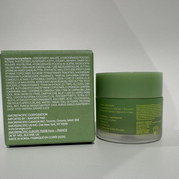 Laneige Lip Sleeping Mask Matcha Bubble Tea Lip Balm Limited Ed BNIB 20g/0.70 oz - Picture 3 of 14